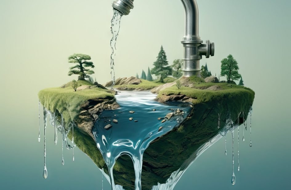 view-fantasy-landscape-with-surreal-running-water-tap-world-water-day-awareness